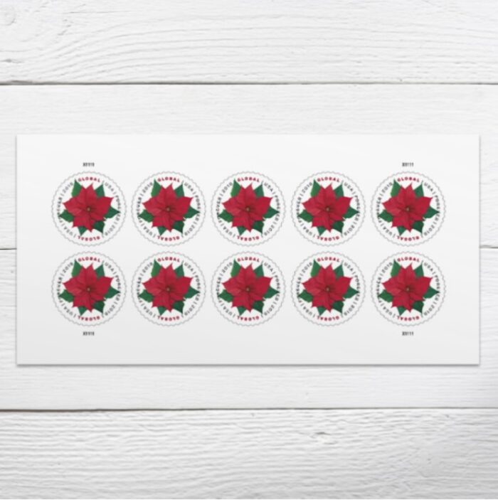 2018 Global Poinsettia Forever Stamps - Image 3