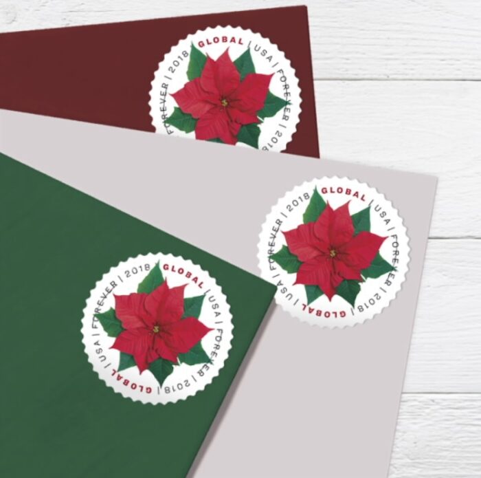 2018 Global Poinsettia Forever Stamps