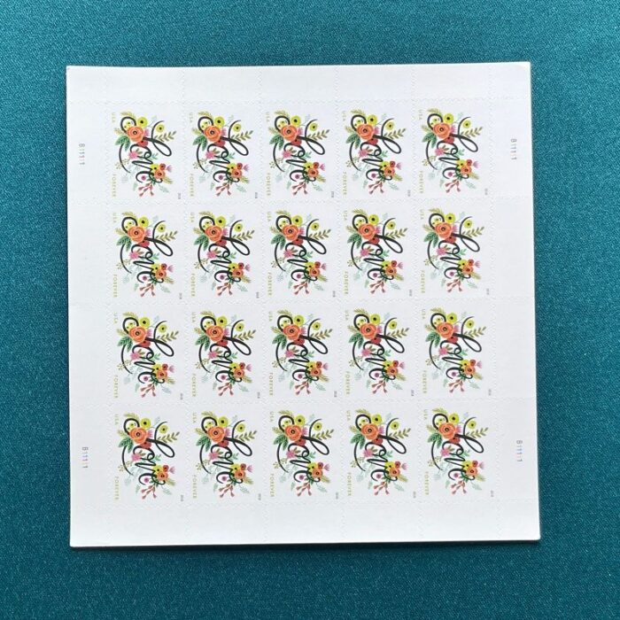 2018 Wedding Love Flourishes Forever Stamps - Image 3