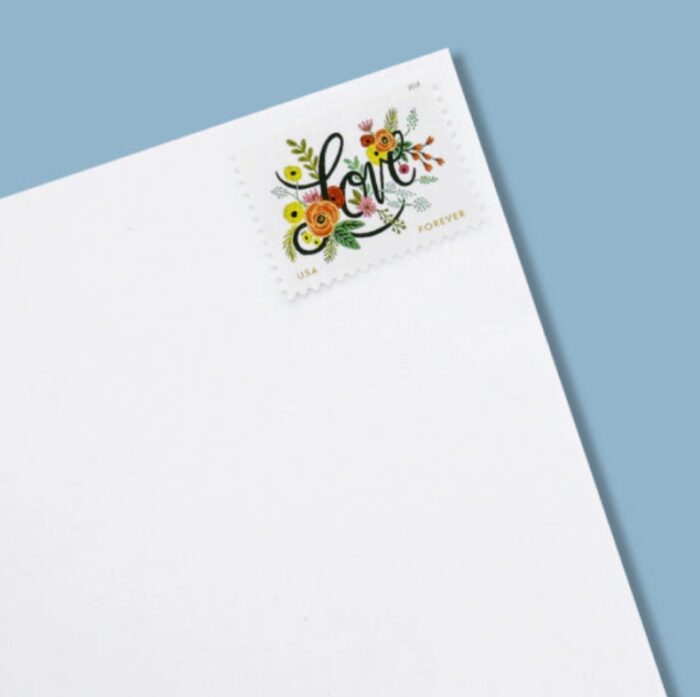 2018 US Wedding LoveFlourishes Forever PostageStamps