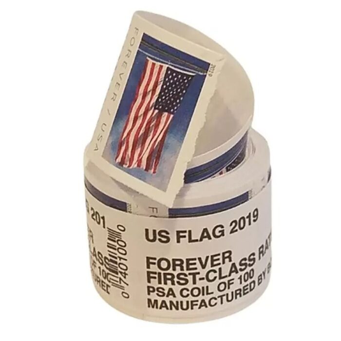 2019 Flag forever stamps Coil of 100 Stamps - Image 2