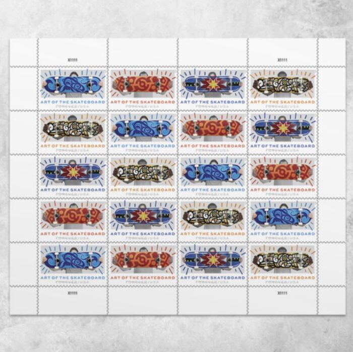2023 Stamps Art of the Skateboard Forever Stamps - Image 4