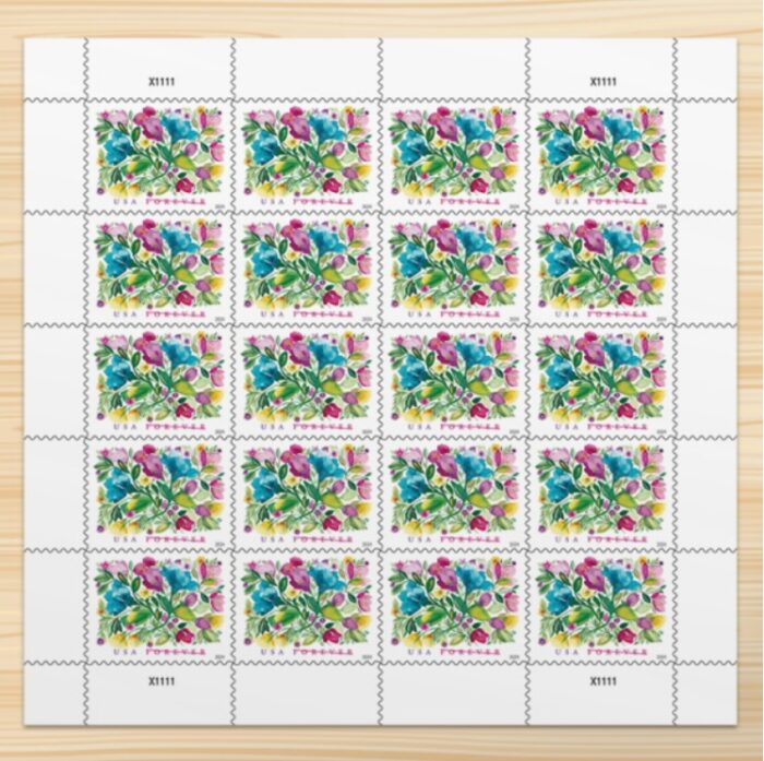 2024 Stamps Celebration Blooms Forever Stamps - Image 4