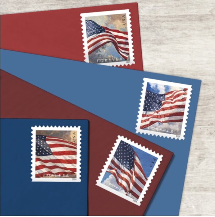 Flag Stamps Coil of 100 Forever Stamps