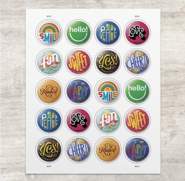Pinback Buttons Stamps