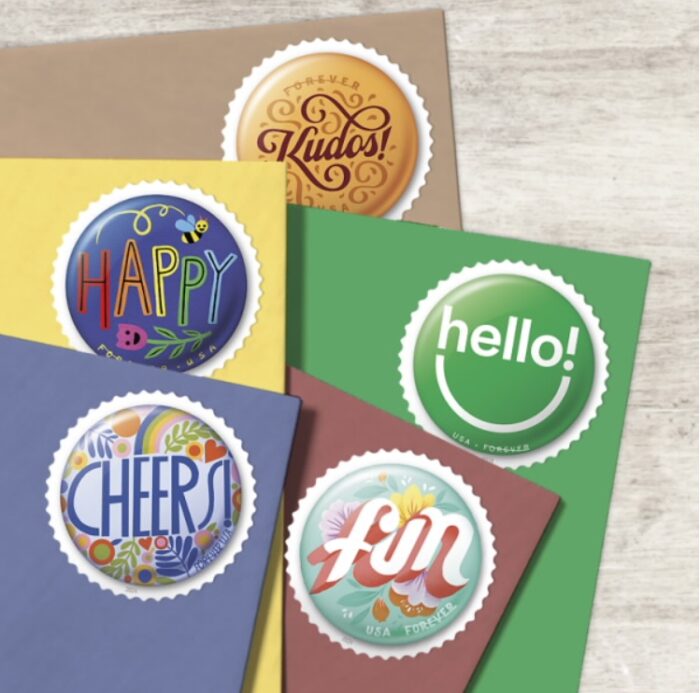 2024 Stamps Pinback Buttons Forever Stamps - Image 3