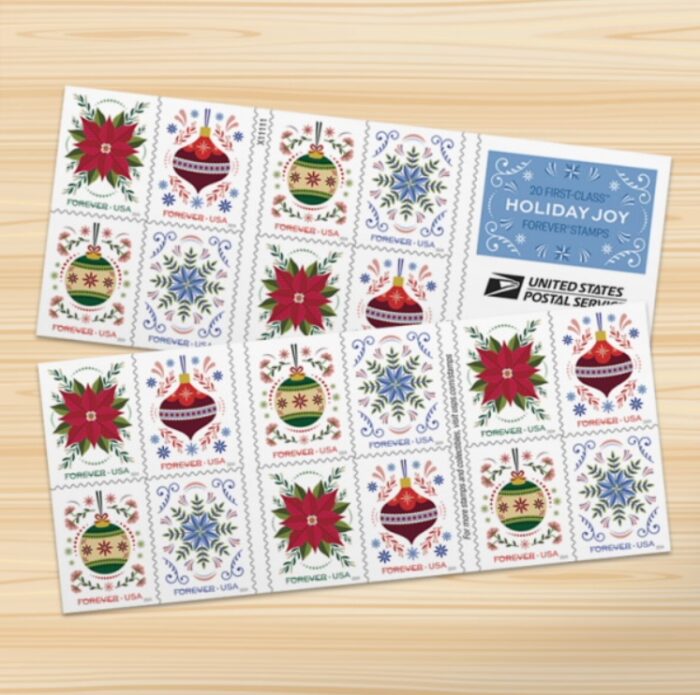 2024 Stamps Holiday Joy Forever Stamps - Image 4