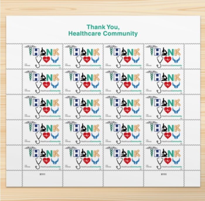 2024 Stamps Thank You Healthcare community Forever Stamps - Image 4