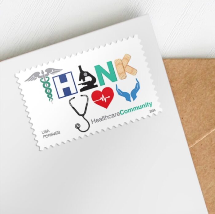 2024 Stamps Thank You Healthcare community Forever Stamps - Image 2