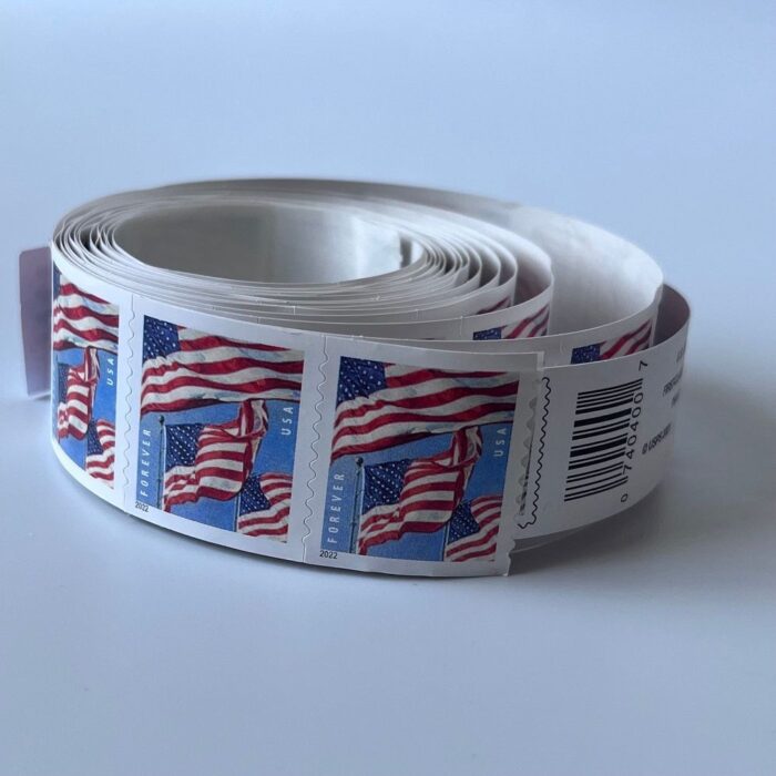 U.S Flags 2022 stamps Coil of 100 Forever Stamps - Image 2