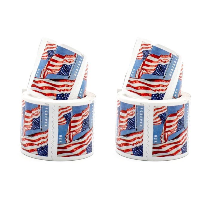 U.S Flags 2022 stamps Coil of 100 Forever Stamps - Image 3