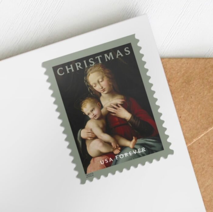 Virgin and Child stamps