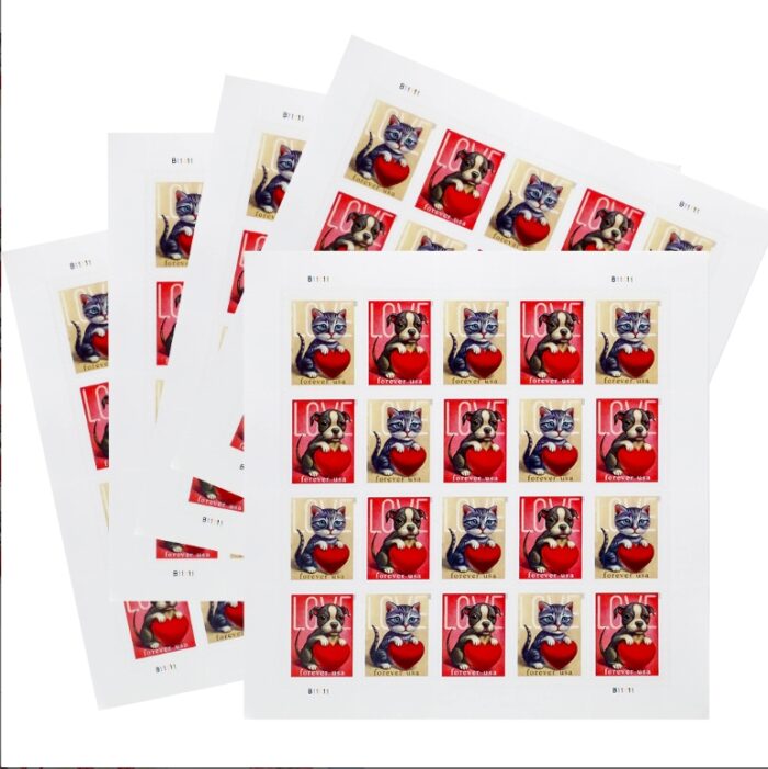 2023 First Class Forever Stamps Love Kitten Puppy - Image 7