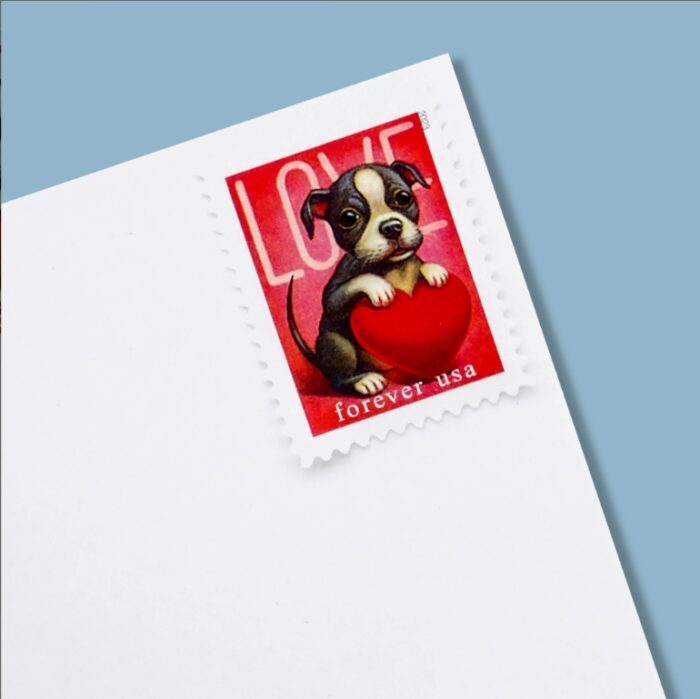 2023 First Class Forever Stamps Love Kitten Puppy - Image 2